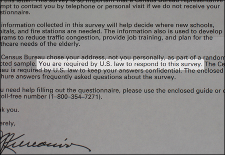 Photo: Reminder to Complete Survey