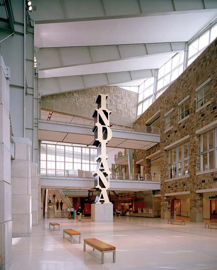 Photo: a long horizontal shot of the museum.