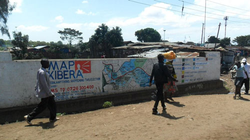 wall painting in Kibera
