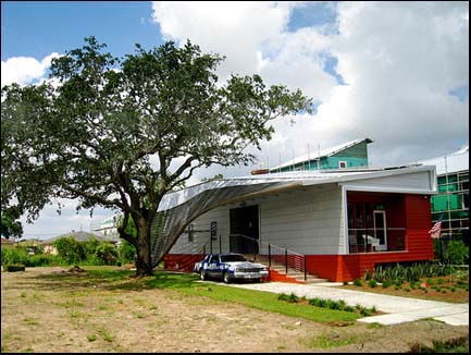 Photo: A new home built in New Orleans by Brad Pitt's Make It Right Foundation.