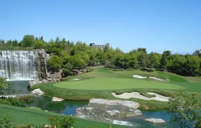 View of golf course at The Wynn in Las Vegas, Nevada