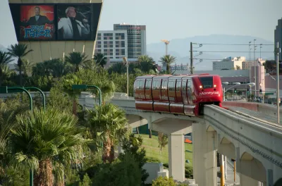 Monorail. Las Vegas