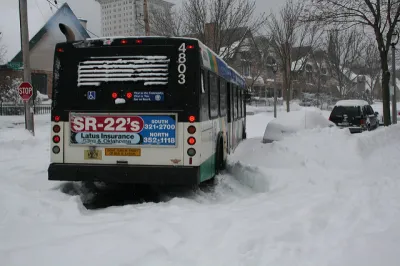 Bus in Snow