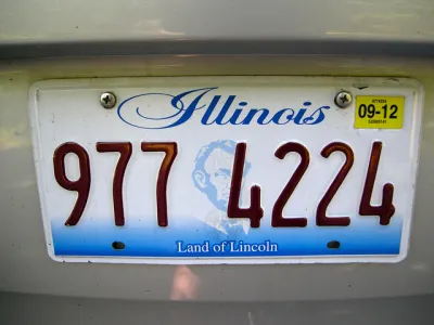 Illinois License Plate