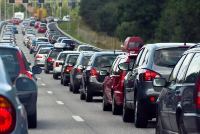 Busy traffic on a road