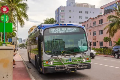 Miami-Dade public transit bus.