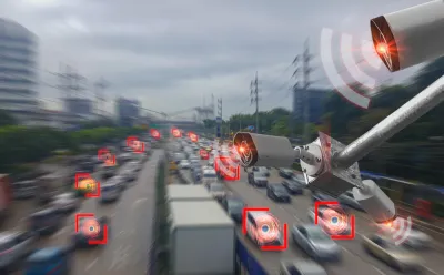 Rendering of A.I. road monitoring camera