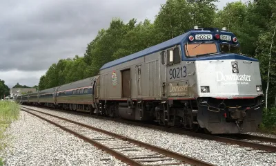 Downeaster train in Maine