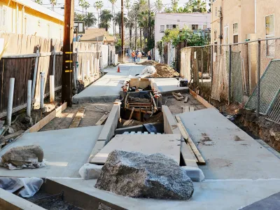 Green alley under construction
