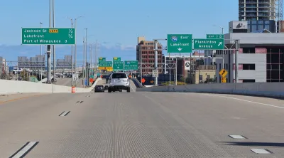 Interstate 794 in Milwaukee, Wisconsin.