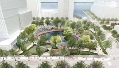 Rendering of proposed Love Park, Toronto.