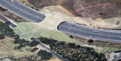 Rendering of the proposed Liberty Canyon Wildlife Corridor