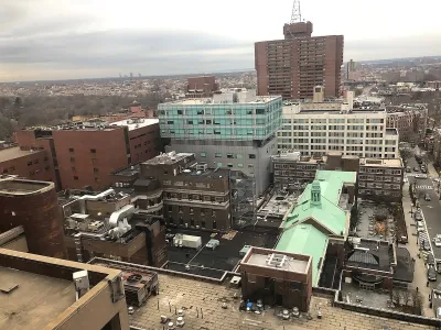 MMC Bronx Norwood Montefiore Medical Center campus as viewed from North Central Bronx Hospital in 2018.