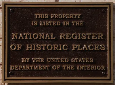 National Register of Historic Places Plaque