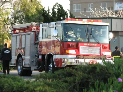Oakland fire truck