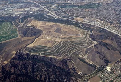 Puente Hills Landfill as seen from the air
