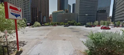 Downtown Dallas parking lot