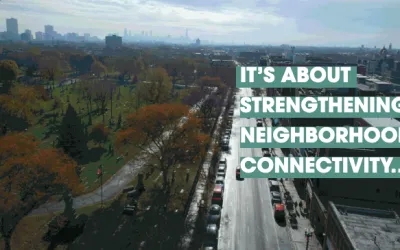 Aerial view of Clark Street