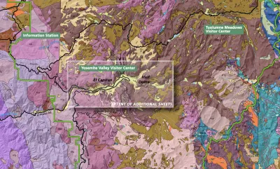 GIS map of Yosemite National Park