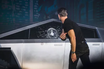 Tesla's chief deisnger easily smashes the window of the cybertruck in a demonstration gone wrong.