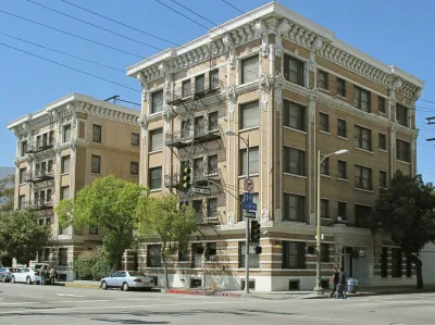 The Young Apartments — 1621 South Grand Avenue, at the southern end of Downtown Los Angeles.