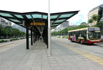 Buenos Aires bus stop