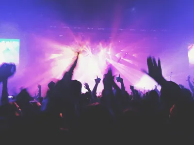 Concert crowd