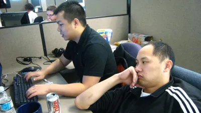 Sitting at Cubicles