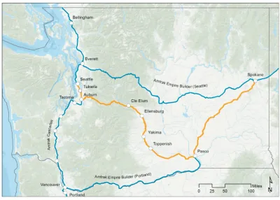 Seattle-to-Spokane Intercity Rail