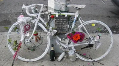 Ghost bike in New York