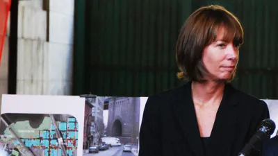 Janette Sadik-Khan at Manhattan Bridge Archway opening