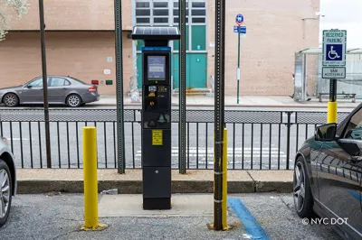 New York City electronic parking meter.