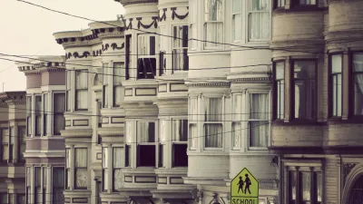 facades of victorian style residences in San Francisco