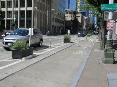 Seattle Protected Bike Lane