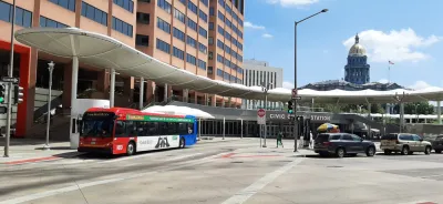Civic Center bus terminal in Denver