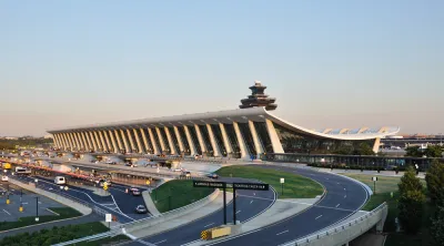 View of Dulles International Airport terminal