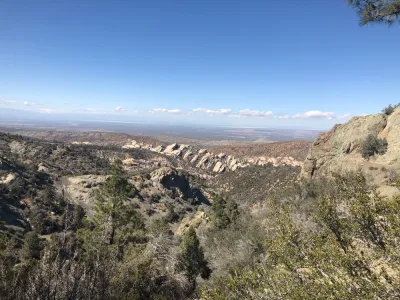 View of Devil's Punchbowl rock formations