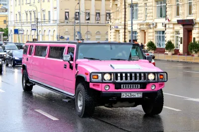 Pink Stretch Hummer