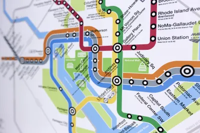 Transit map for Washington. D.C.