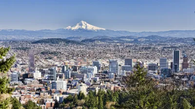 View of Portland, Oregon from Pittock Mansion