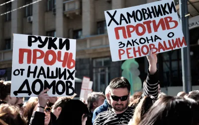 Resettlement and demolition protest