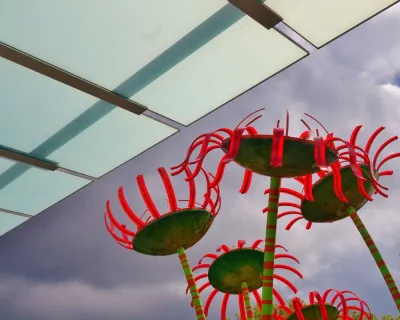 The Sonic Bloom display at Seattle Center