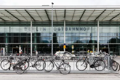 Bikes and Train Station