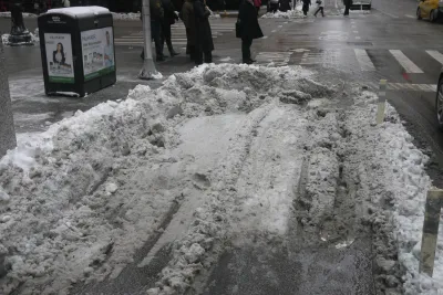 Snow in Bike Lane