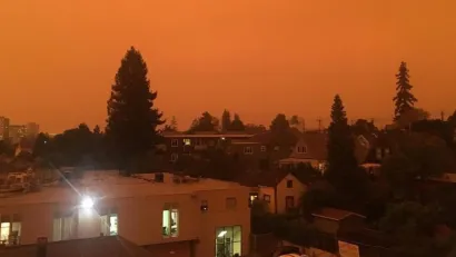 2020 California wildfires from Oakland, CA