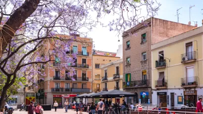 Walkable, mixed-use neighborhood in Barcelona, Spain
