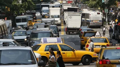 Traffic in Manhattan New York