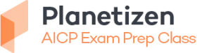 Planetizen AICP Exam Prep Class orange Logo