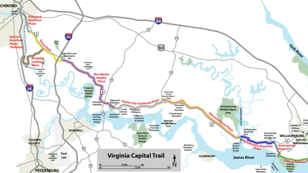 Virginia Capital Trail Map