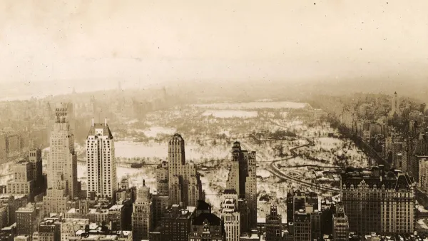 Central Park from Rockefeller Center Historic Photo